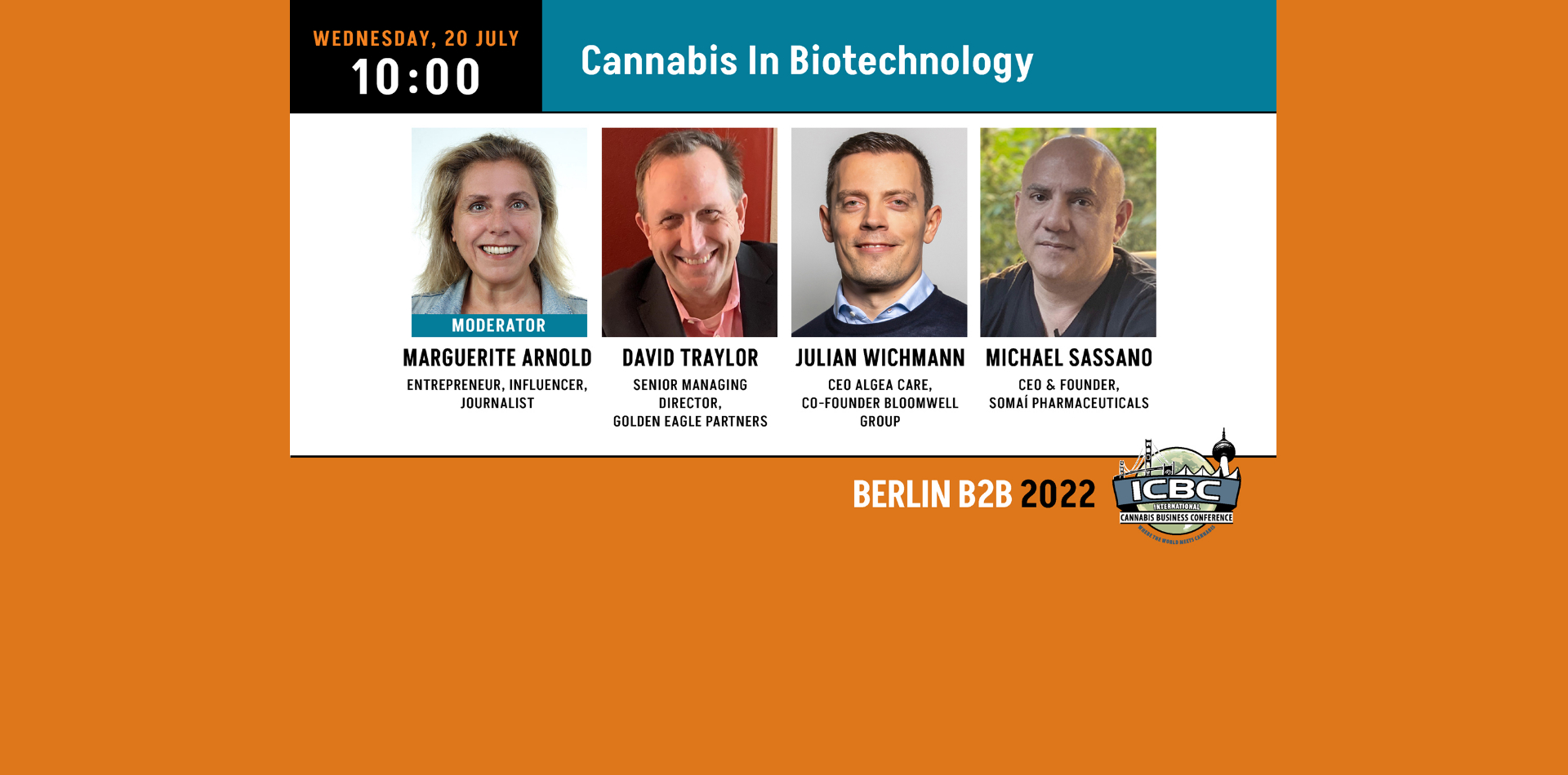 ICBC Berlin 2022 B2B Conference Panels Day 2 | Cannabis In Biotechnology