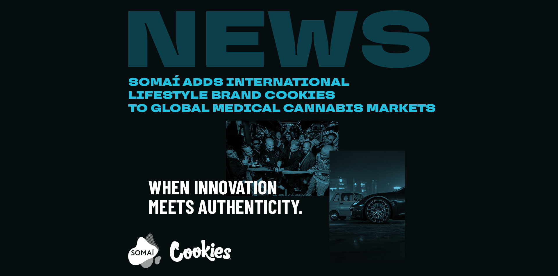 SOMAÍ Adds International Lifestyle Brand Cookies to Global Medical Cannabis Markets